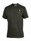  - Hubertus pánské tričko s výšivkou olivová / XXL