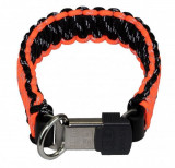  - Paracord límec, barva neonově oranžová. Velikost 35 cm. Neonoranžová / 50 cm