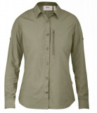  - Fjällräven Damen-Langarmbluse Abisko Hike, Farbe savanna. Velikost XS. písková / L