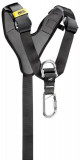  - Hrudní popruh Petzl, barva černě žlutá. Barva černá.
