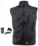  - Alpenheat beheizbare Fleece-Weste, Farbe grau melange. Größe XS. šedá melange / S