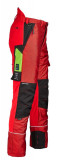  - Profiforest Schnittschutz-Bundhose Extreme Klasse II, Farbe rot. Größe L. červená / XL + 7 cm