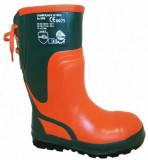  - Euro PM Schnittschutz-Gummistiefel Lumberjack III Neo, Farbe orange-green. Größe 37. oranžová-zelená / 46